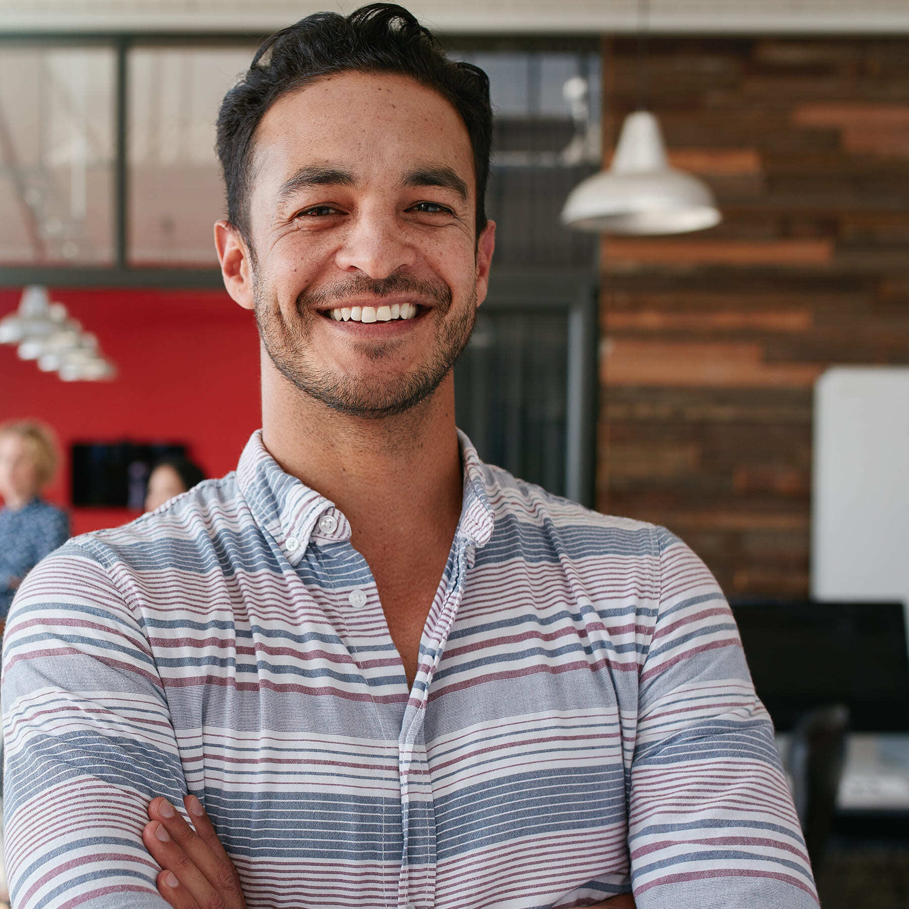 Smiling man
