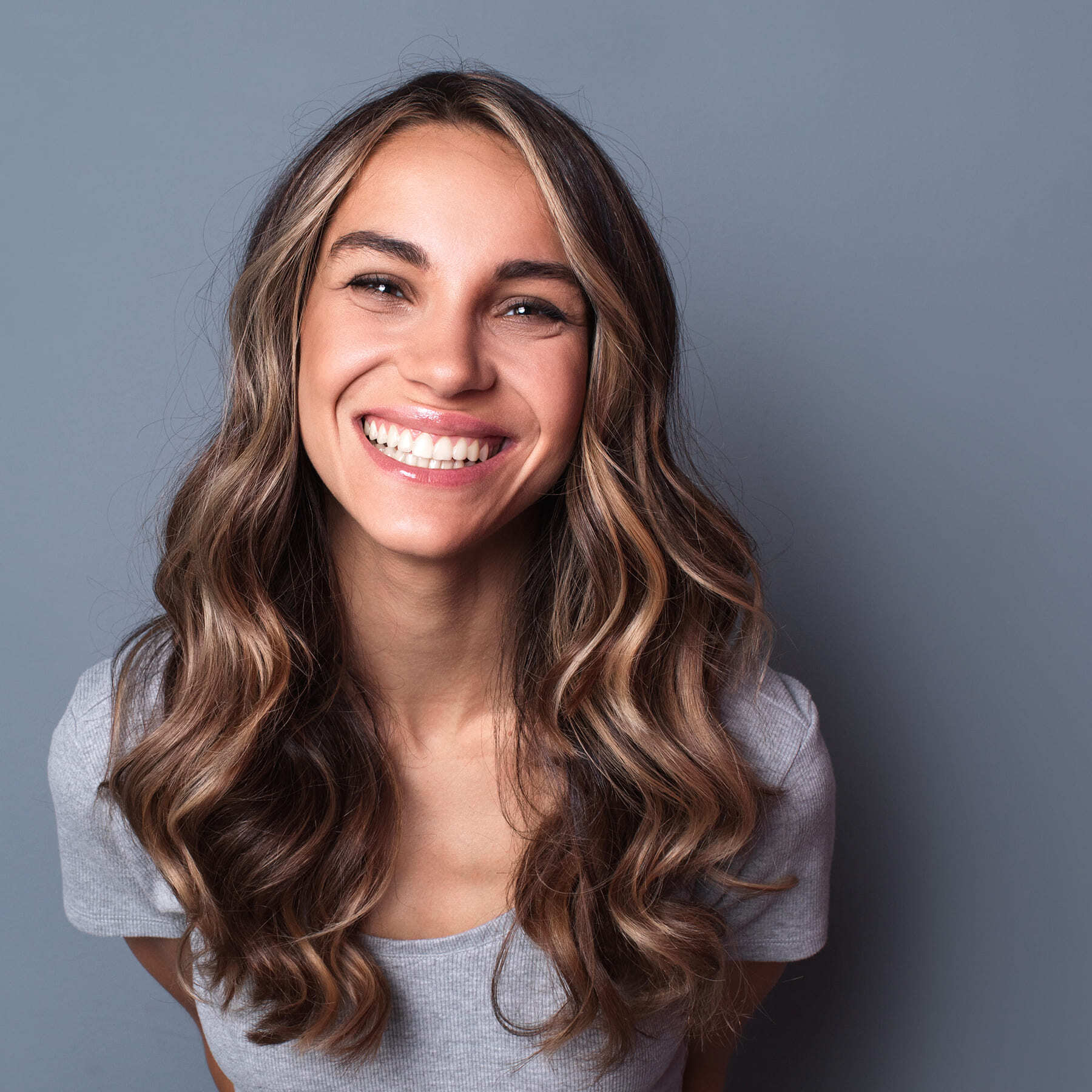 Woman smiling